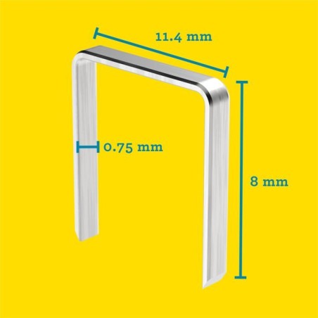 RAPID 5000 agrafes n°53 Rapid Agraf 8mm
