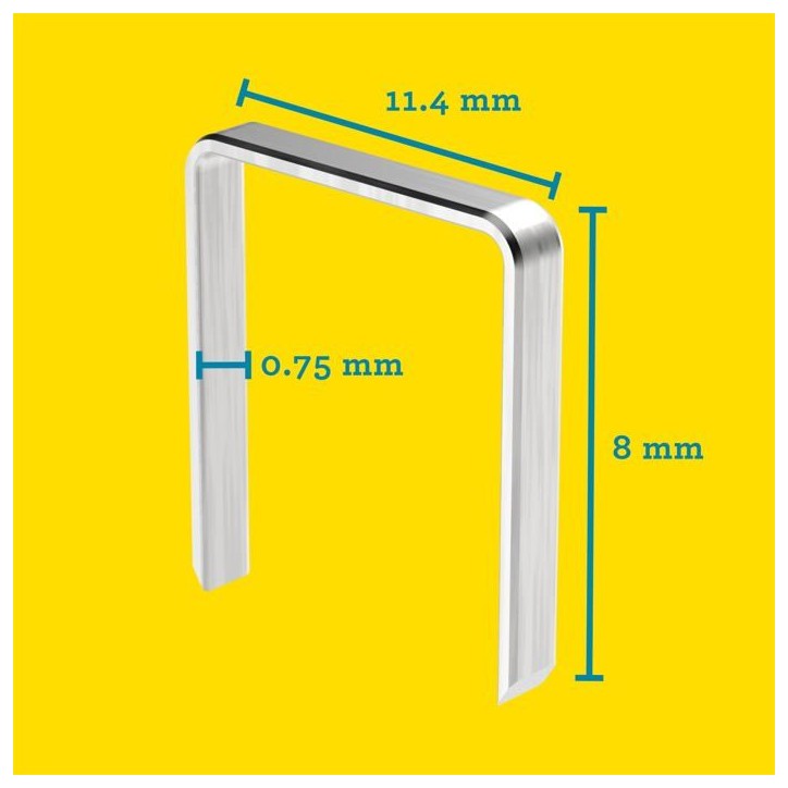 RAPID 5000 agrafes n°53 Rapid Agraf 8mm