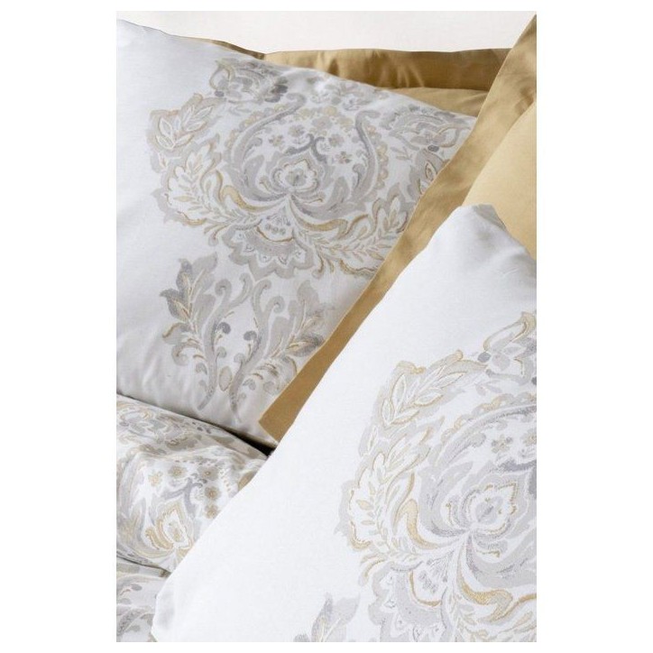 Parure de lit King Size - 1 housse de couette 240 x 220 cm + 2 taies d'oreiller 60 x 60 cm - Satin - Moutarde