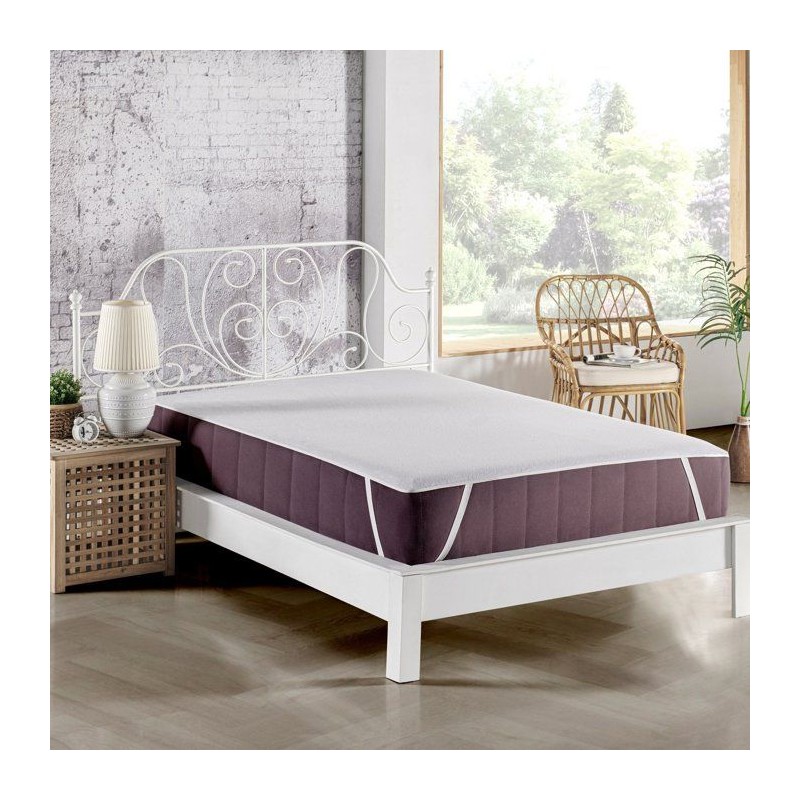 Protege-matelas - Mansion - Pour lit 2 personnes - 200 x 200 cm - 100