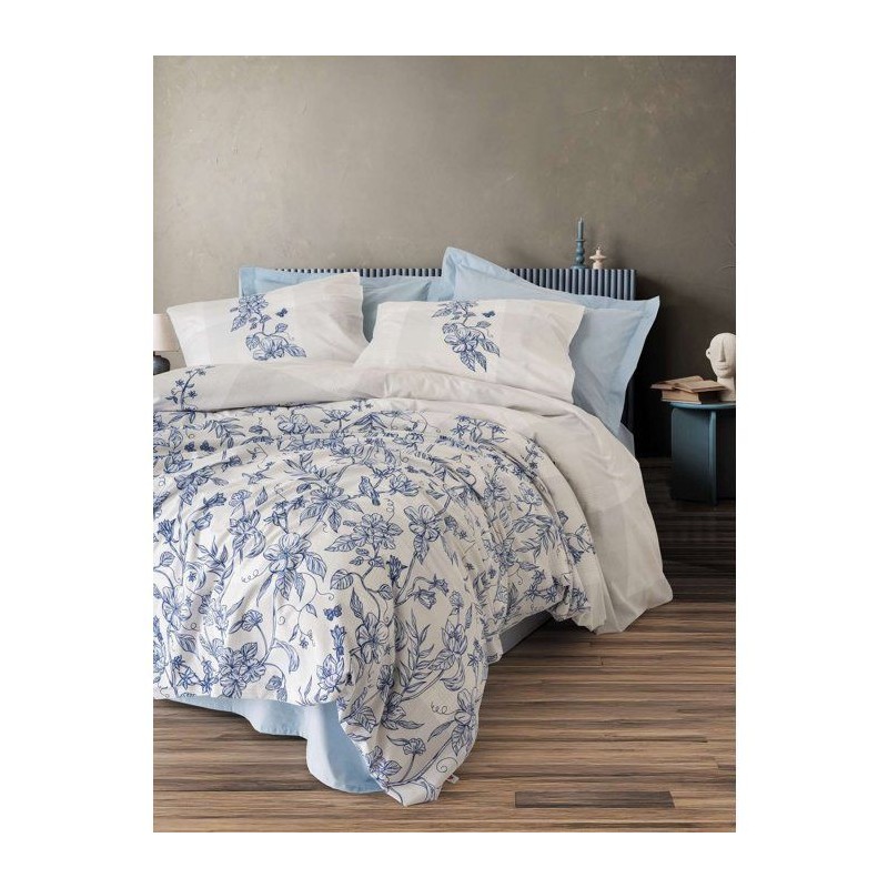 Parure de lit - 1 housse de couette 240 x 220 cm + 2 taies d'oreiller