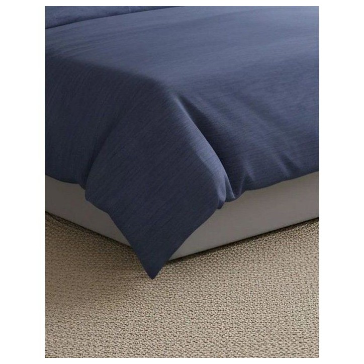 Parure de lit - 1 housse de couette 140 x 200 cm + 1 taie d'oreiller 60 x 60 cm - 100% coton renforcé - Bleu Parure de lit - 1 housse de couette 140 x 200 cm + 1 taie d'oreiller 60 x 60 cm - 100% coton renforcé - Bleu