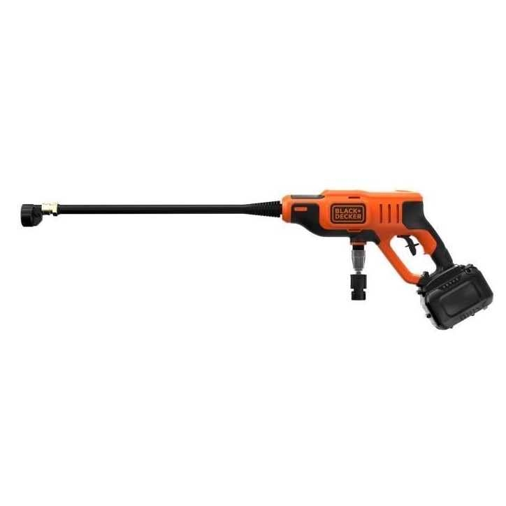 Nettoyeur haute pression sans fil + batterie 2Ah + chargeur - BLACK+DECKER - BCPC18D1-QW - 24 bars - 18V Nettoyeur haute pression sans fil + batterie 2Ah + chargeur - BLACK+DECKER - BCPC18D1-QW - 24 bars - 18V