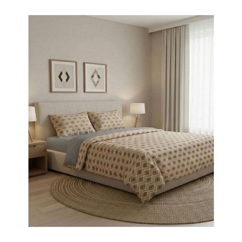 Parure de lit King Size - 1 housse de couette 240 x 220 cm + 2 taies d