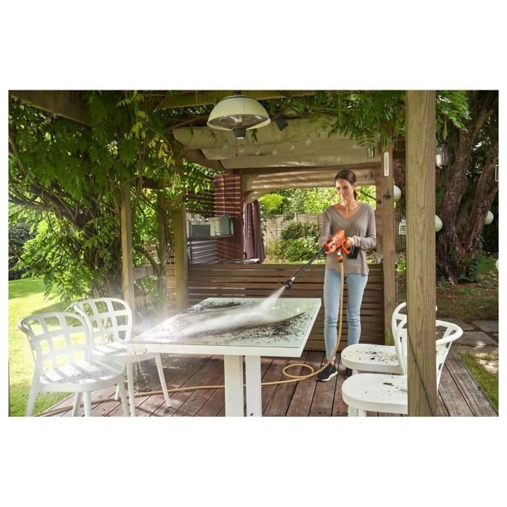 Nettoyeur haute pression sans fil + batterie 2Ah + chargeur - BLACK+DECKER - BCPC18D1-QW - 24 bars - 18V Nettoyeur haute pression sans fil + batterie 2Ah + chargeur - BLACK+DECKER - BCPC18D1-QW - 24 bars - 18V
