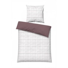 Parure de lit - 1 housse de couette 140 x 200 cm + 1 taie d'oreiller 6