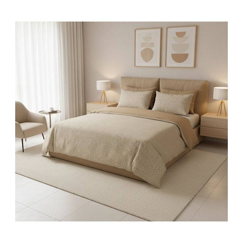 Parure de lit - 1 housse de couette 140 x 200 cm + 1 taie d'oreiller 6
