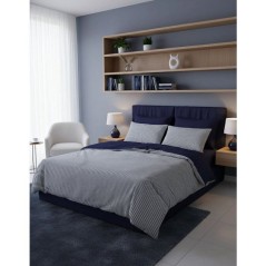 Parure de lit - 1 housse de couette 140 x 200 cm + 1 taie d'oreiller 6
