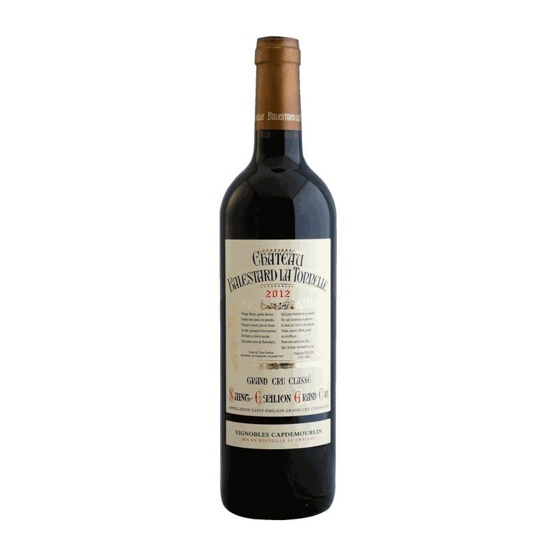 Château Balestard la Tonnelle 2012 Saint-Emilion Grand Cru - Vin roug