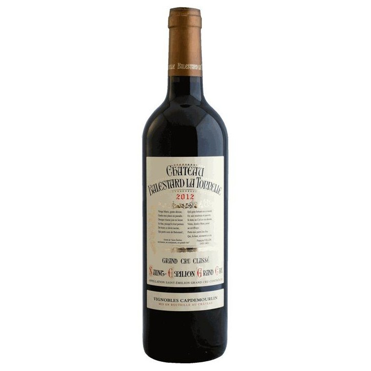 Château Balestard la Tonnelle 2012 Saint-Emilion Grand Cru - Vin rouge de Bordeaux
