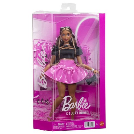 Poupée mannequin - Barbie - Deluxe Style jupe Barbiecore rose en viny