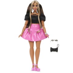 Poupée mannequin - Barbie - Deluxe Style jupe Barbiecore rose en viny