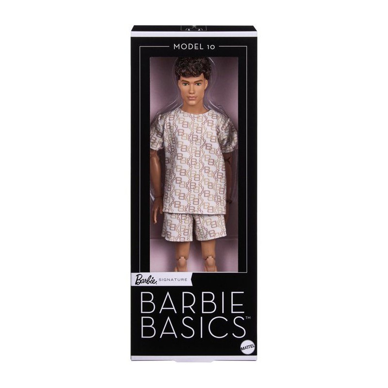 Poupée - BARBIE - Ken Basics JJX29 - Tenue short - Socle inclus - Sty