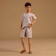 Poupée - BARBIE - Ken Basics JJX29 - Tenue short - Socle inclus - Sty