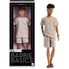 Poupée - BARBIE - Ken Basics JJX29 - Tenue short - Socle inclus - Sty