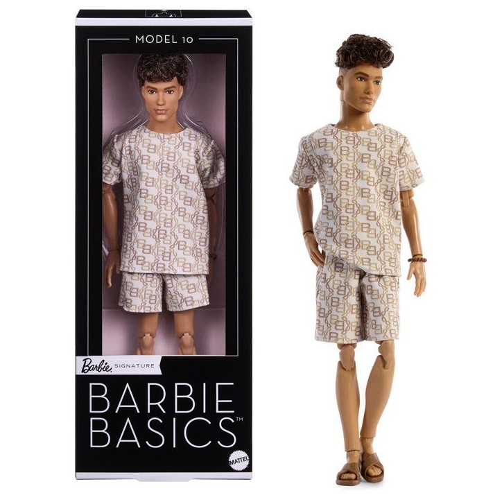Poupée - BARBIE - Ken Basics JJX29 - Tenue short - Socle inclus - Style casual