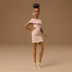 Poupée - BARBIE - Basics JJX27 - Robe asymétrique - Accessoires - So
