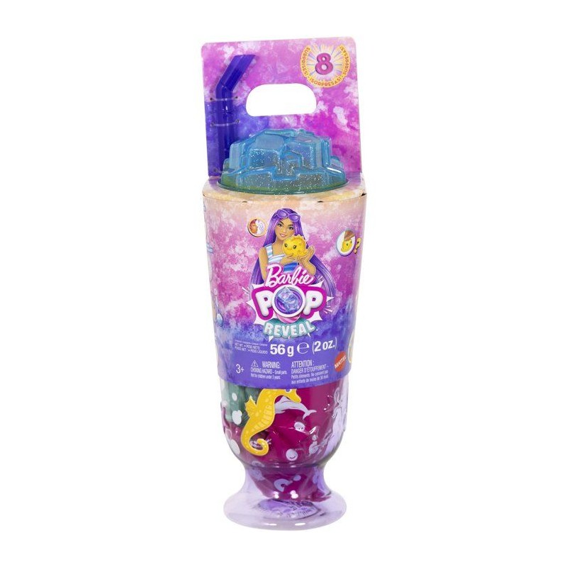 Poupée surprise - BARBIE - Pop Reveal Océan Hippocampe JKF61 - 8 sur
