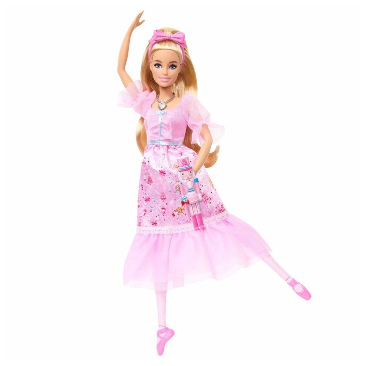 Poupée mannequin - Barbie - Ballerine Clara dans Casse-Noisette - Pieds articulés - Des 3 ans