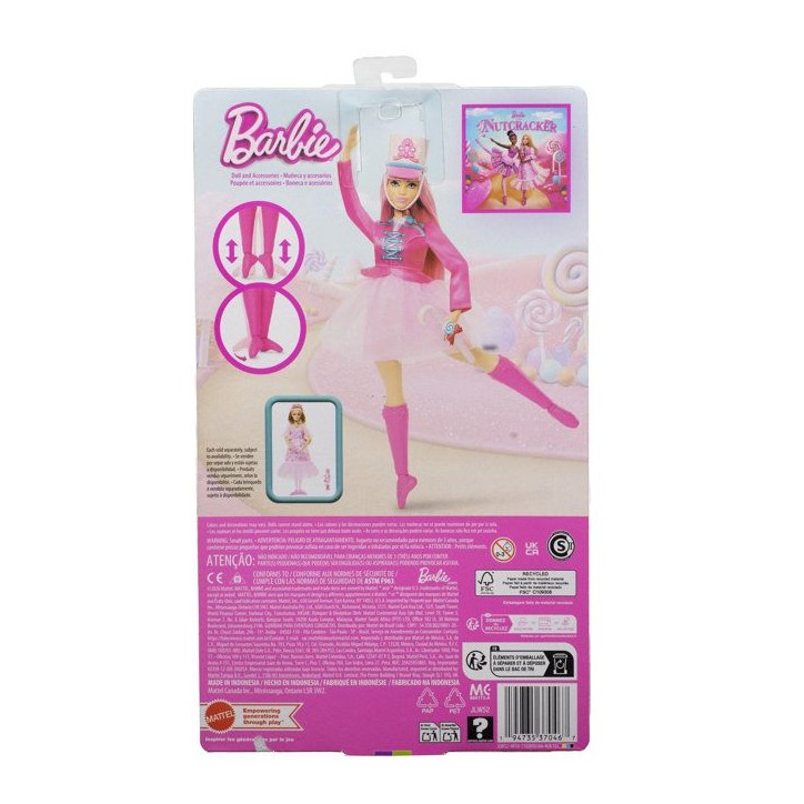 Poupée mannequin - Barbie - Ballerine Daisy dans Casse-Noisette - Pieds articulés - Des 3 ans