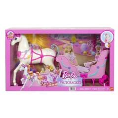 Accessoire pour poupée - Barbie - Traîneau et Cheval Casse-Noisette