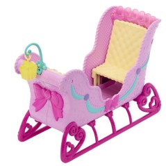 Accessoire pour poupée - Barbie - Traîneau et Cheval Casse-Noisette