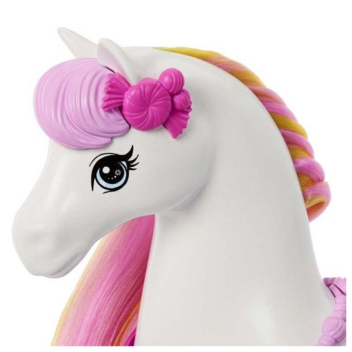 Accessoire pour poupée - Barbie - Traîneau et Cheval Casse-Noisette - Attelage 2 places - Des 3 ans