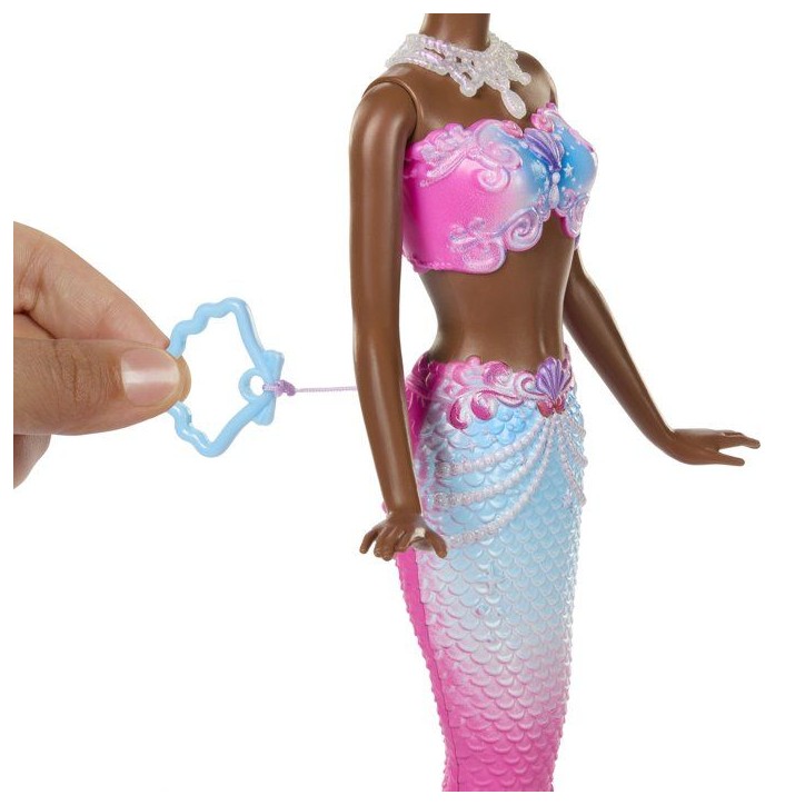 Poupée - BARBIE - Sirene bulles magiques JNM73 - Fonction bulles - Design aquatique - Interactif