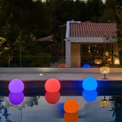Boule lumineuse flottante - LUMISKY - BOBBY C40 - LED multicolore dimm