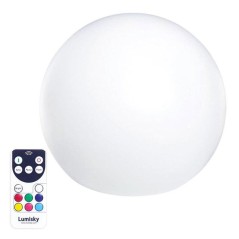 Boule lumineuse flottante - LUMISKY - BOBBY C50 - LED multicolore dimmable - Télécommande - Recharge induction - Ø50 cm