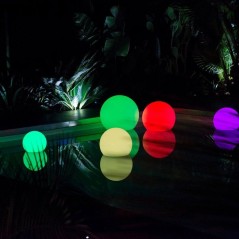 Boule lumineuse flottante - LUMISKY - BOBBY C50 - LED multicolore dimm