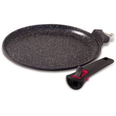 Crepiere - BAUMALU - Standard - Aluminium - 28 cm - Céramique antiadh