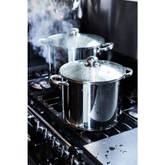 Marmite - BAUMALU - Traiteur 34 - 22 L - Couvercle verre - Grande capa