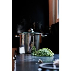 Marmite - BAUMALU - Traiteur 34 - 22 L - Couvercle verre - Grande capa