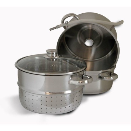 Marmite - BAUMALU - Extracteur jus 26 - Inox - Multi-usage - Grande capacité