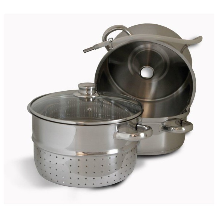 Marmite - BAUMALU - Extracteur jus 26 - Inox - Multi-usage - Grande capacité