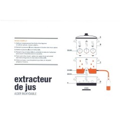 Marmite - BAUMALU - Extracteur jus 26 - Inox - Multi-usage - Grande ca