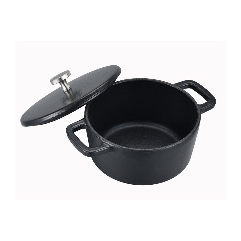 Cocotte - BAUMALU - Ronde Mini 14 - Fonte - Couvercle - Design