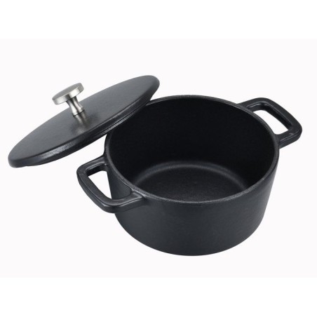 Cocotte - BAUMALU - Ronde Mini 14 - Fonte - Couvercle - Design