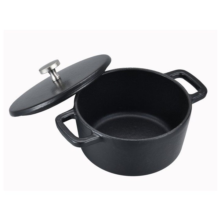 Cocotte - BAUMALU - Ronde Mini 14 - Fonte - Couvercle - Design