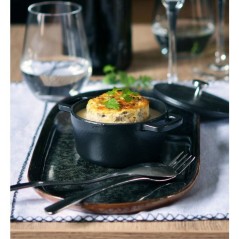 Cocotte - BAUMALU - Ronde Mini 14 - Fonte - Couvercle - Design