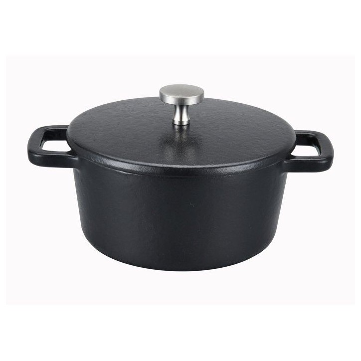 Cocotte - BAUMALU - Ronde Mini 14 - Fonte - Couvercle - Design