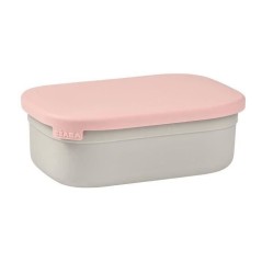 BEABA, Boîte repas enfant en inox, couvercle en silicone et housse de