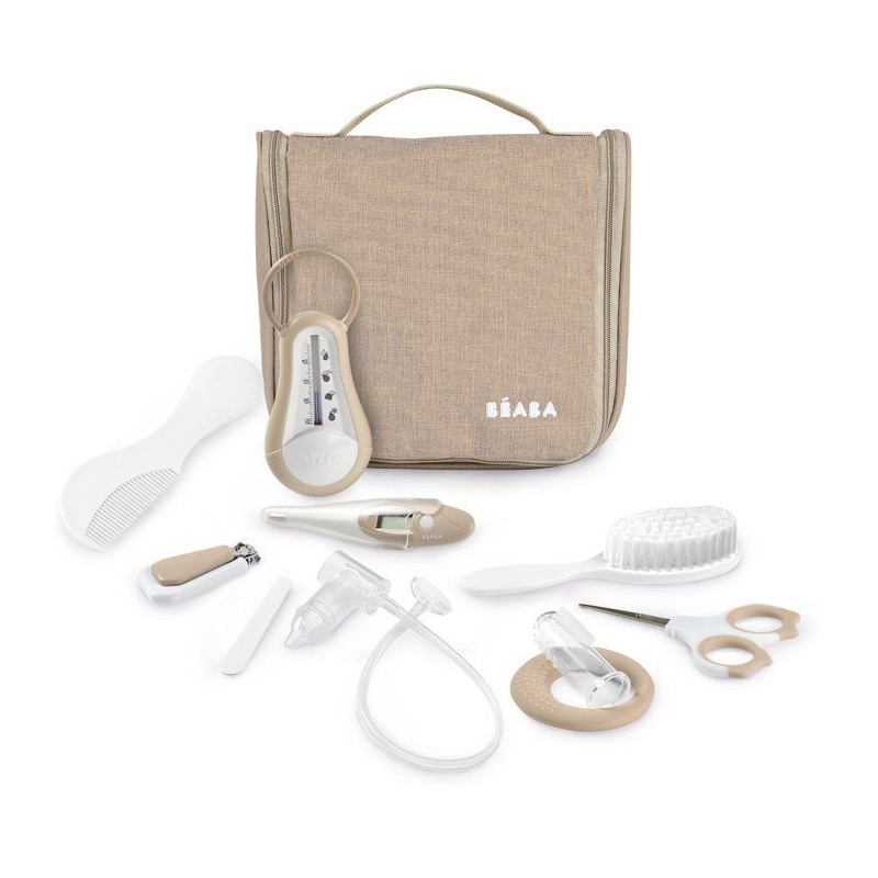 Trousse de toilette - BEABA - 10 accessoires - Terre d'argile