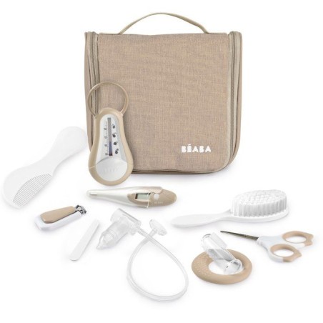 Trousse de toilette - BEABA - 10 accessoires - Terre d'argile