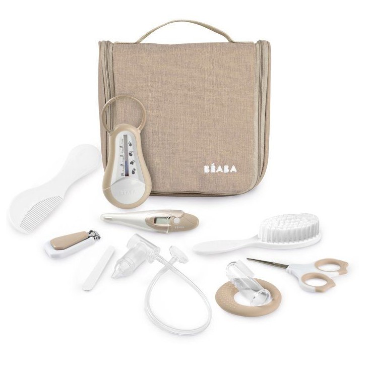 Trousse de toilette - BEABA - 10 accessoires - Terre d'argile Trousse de toilette - BEABA - 10 accessoires - Terre d'argile