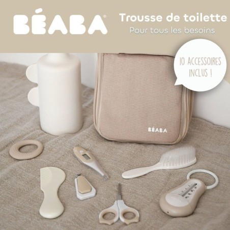 Trousse de toilette - BEABA - 10 accessoires - Terre d'argile