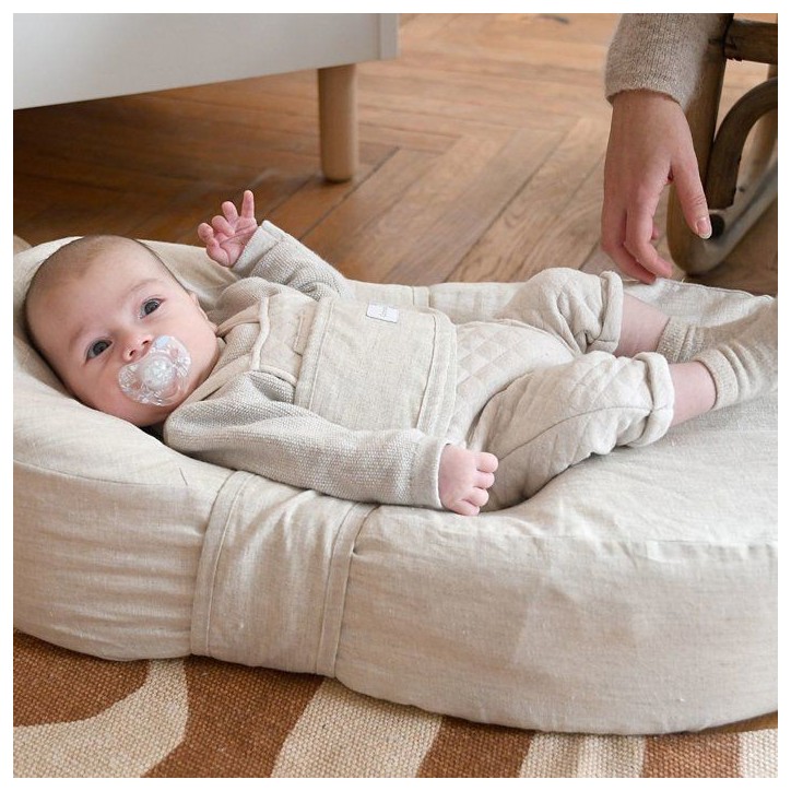 Cocoonababy - BEABA - Lin naturel avec drap Cocoonababy - BEABA - Lin naturel avec drap