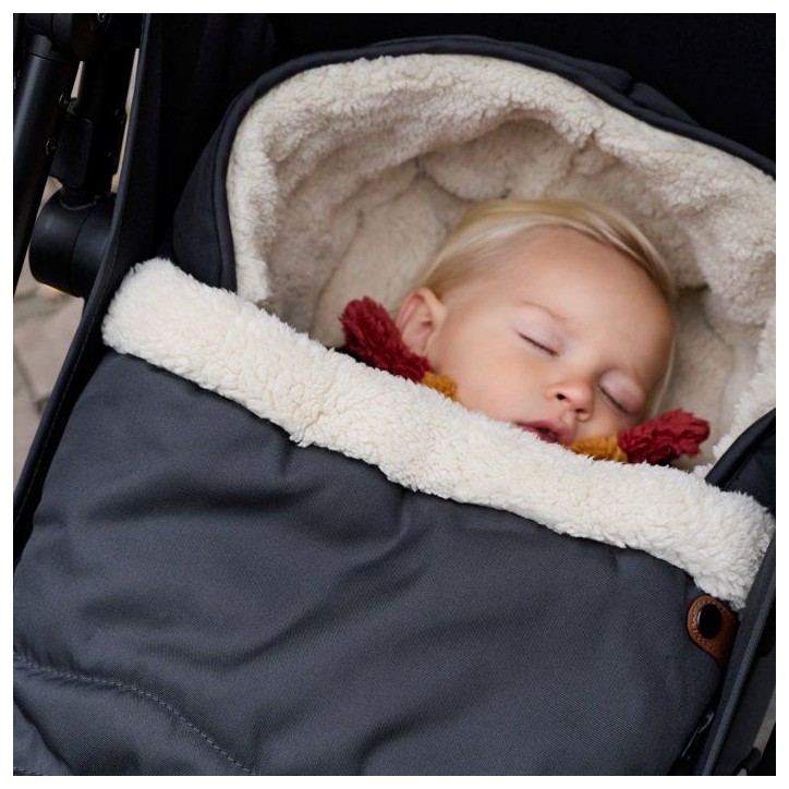 BEBECONFORT Chanceliere pour poussette, tissu doux, De la naissance a 3 ans, Mineral graphite