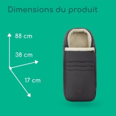 BEBECONFORT Chanceliere pour poussette, tissu doux, De la naissance a